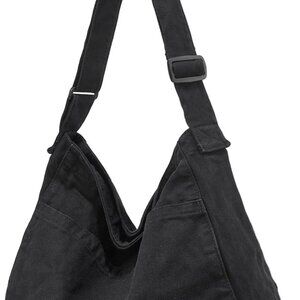 Canvas Tote Bag Large Capacity Crossbody Shoulder Bag for Women Men Travel